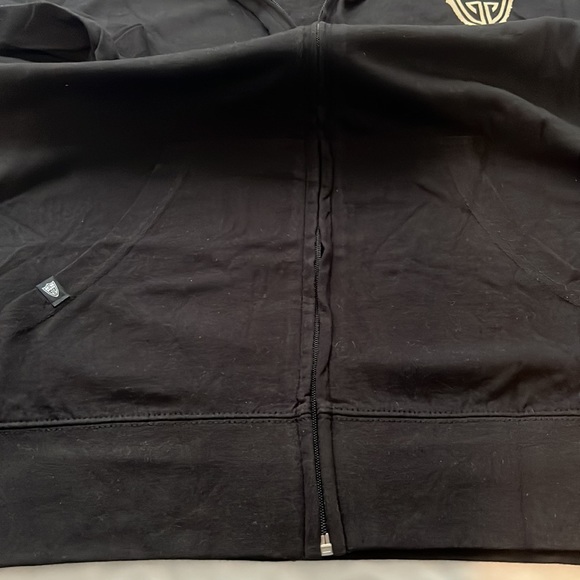 Gooch lightweight zipper hoodie with pockets, black - Picture 5 of 6